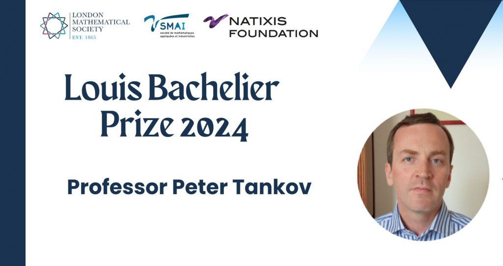 Congratulations to Peter Tankov, who has been awarded the Louis Bachelier Prize 2024.